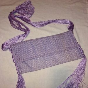 90s Woven Sparkle Shoulder Bag